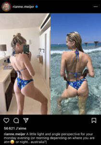 L'instagrameuse @rianne.meijer contre le perfect beach body prône le body positive