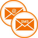 SMS et mails