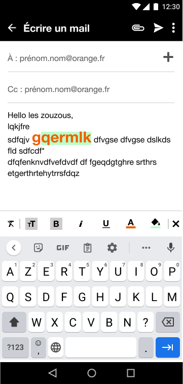 application messagerie Orange