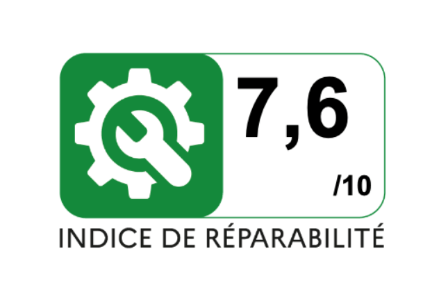 Exemple de note pour l'indice de réparabilité d'un téléphone mobile