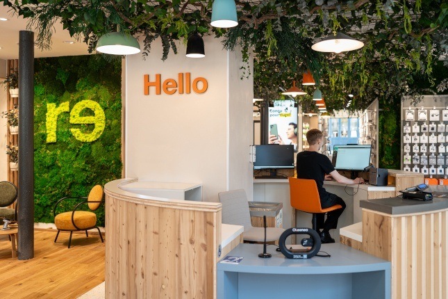 Boutique Orange proposant la reprise de téléphone